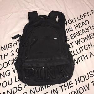 VS pink black campus backpack